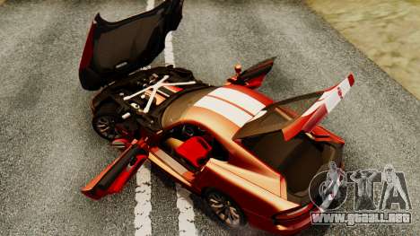 Dodge Viper SRT GTS 2013 IVF (MQ PJ) HQ Dirt para GTA San Andreas