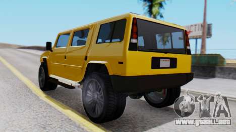 GTA 5 Patriot para GTA San Andreas