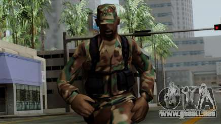 El Africano soldado Estadounidense en el camuflaje estándar para GTA San Andreas