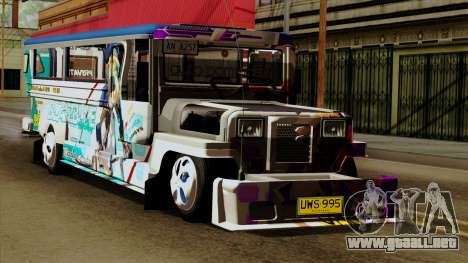 Auto Pormado - Gabshop Custom Jeepney para GTA San Andreas