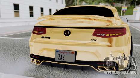 Brabus 850 Gold para GTA San Andreas