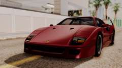 Ferrari F40 1987 without Up Lights HQLM para GTA San Andreas