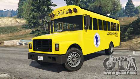 Clásico autobús de la escuela