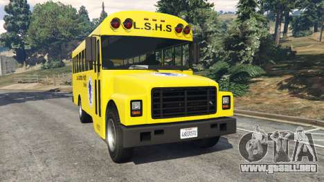 Clásico autobús de la escuela