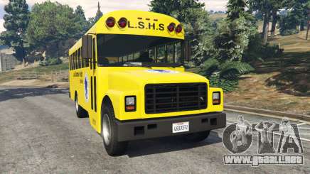 Clásico autobús de la escuela para GTA 5