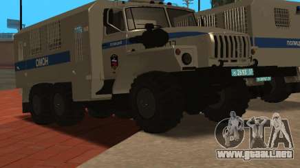 Ural 4320 la policía antidisturbios para GTA San Andreas