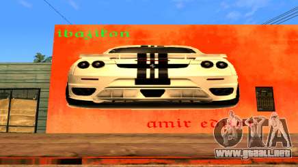 Ferrari Wall Graffiti para GTA San Andreas