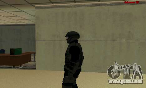 La piel de la FIB SWAT de GTA 5 para GTA San Andreas