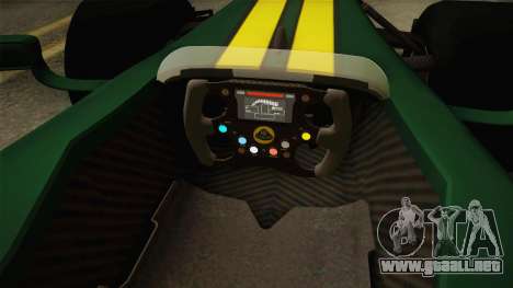 F1 Lotus T125 2011 v4 para GTA San Andreas