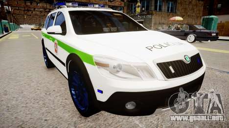Lithuanian Police Skoda Octavia Scout para GTA 4
