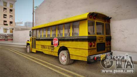 Driver Parallel Lines - School Bus para GTA San Andreas