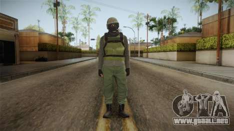 GTA Online Military Skin Green-Verde para GTA San Andreas