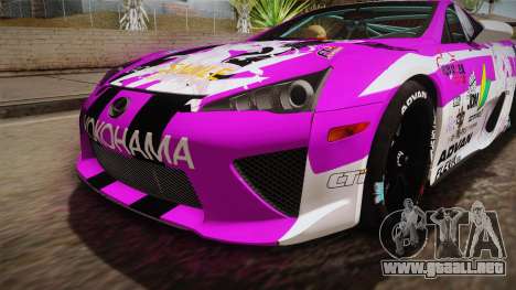 Lexus LFA Emilia The Purple of ReZero para GTA San Andreas