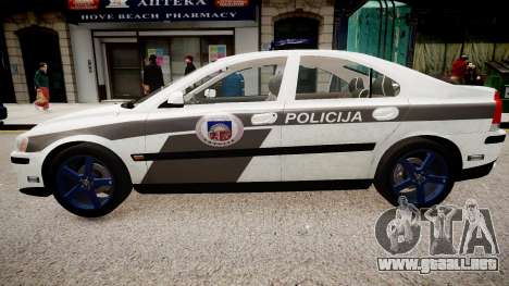 Latvian Police Volvo S60R para GTA 4