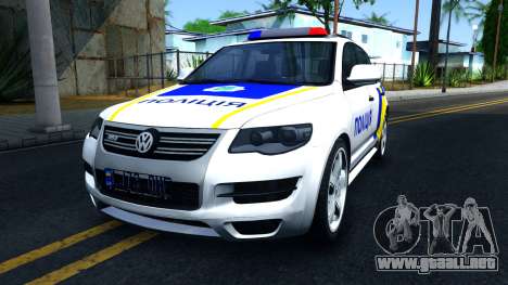 Volkswagen Touareg La Policía De Ucrania para GTA San Andreas