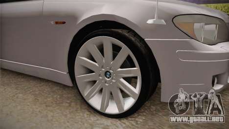 BMW E66 7-Series Limousine para GTA San Andreas