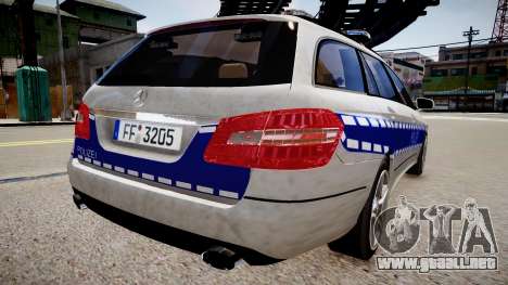 German Police Mercedes Benz E350 para GTA 4