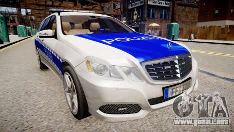 German Police Mercedes Benz E350 para GTA 4