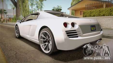 GTA 5 Pegassi Vacca 9F Roadster (Coupe) para GTA San Andreas