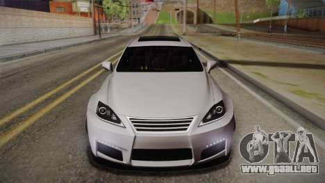 Lexus IS F 2009 Hachiraito para GTA San Andreas