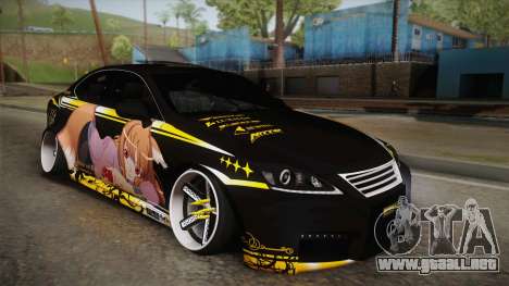 Lexus IS F 2009 Hachiraito para GTA San Andreas