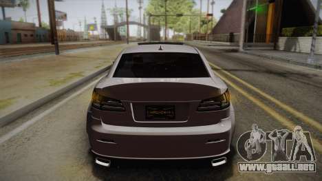 Lexus IS F 2009 Hachiraito para GTA San Andreas