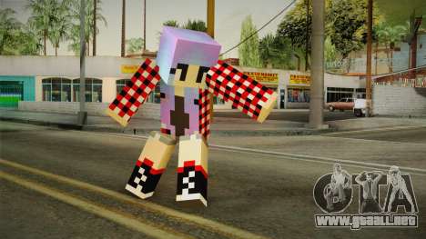 Minecraft Gamer Girl (Normal Maps) para GTA San Andreas