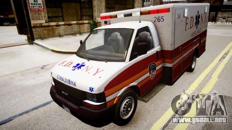 F.D.N.Y. Ambulance para GTA 4