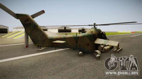CoD Series - Mi-24D Hind Woodland para GTA San Andreas