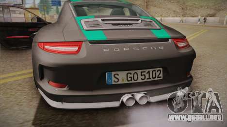 Porsche 911 R (991) 2017 v1.0 Green para GTA San Andreas