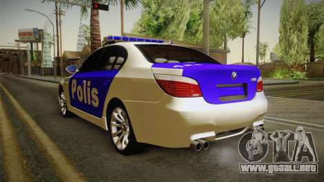 BMW M5 E60 Police para GTA San Andreas