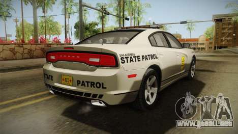 Dodge Charger 2012 SA State Patrol para GTA San Andreas