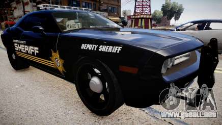 Dodge Challenger Liberty Sheriff 2010 para GTA 4