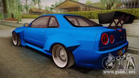 Nissan Skyline R34 14th Street para GTA San Andreas