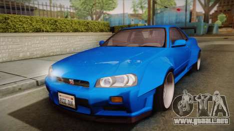 Nissan Skyline R34 14th Street para GTA San Andreas