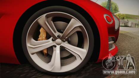 Bentley EXP 10 Speed 6 para GTA San Andreas