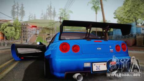 Nissan Skyline R34 14th Street para GTA San Andreas