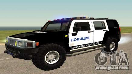 Hummer H2 De La Policía V1 para GTA San Andreas