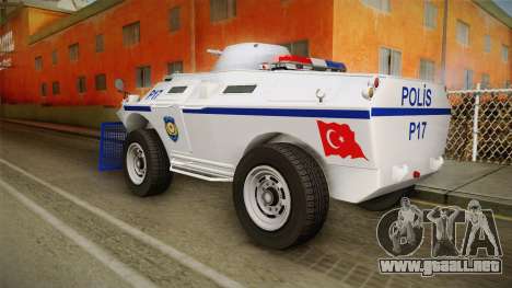 Turkish Police APC with Water Cannon para GTA San Andreas