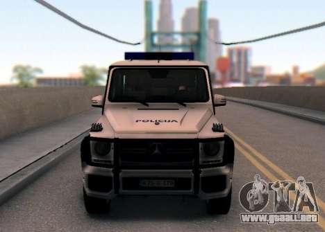 Mercedes-Benz G65 AMG Coche de la Policía de BOS para GTA San Andreas