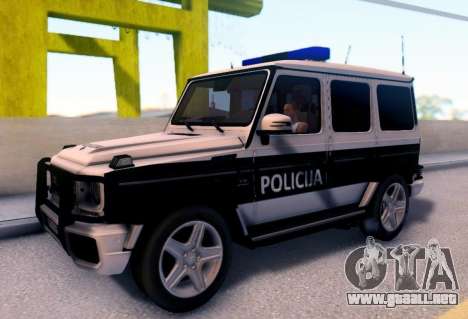 Mercedes-Benz G65 AMG Coche de la Policía de BOS para GTA San Andreas