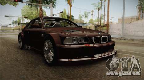 BMW M3 E46 2005 NFS: MW Livery para GTA San Andreas