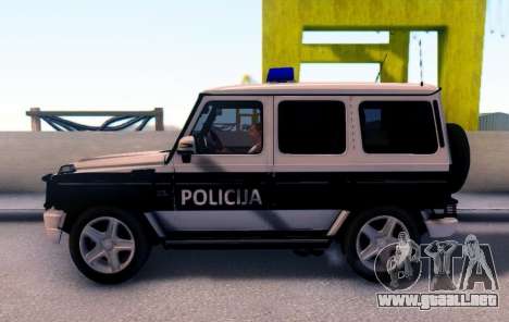 Mercedes-Benz G65 AMG Coche de la Policía de BOS para GTA San Andreas