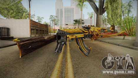 Cross Fire - AK-47 Beast Noble Gold v1 para GTA San Andreas