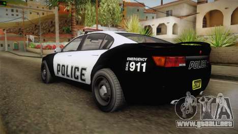 GTA 5 Cheval Fugitive Police para GTA San Andreas