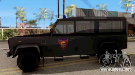 Land Rover Defender De La Gendarmería, Which para GTA San Andreas
