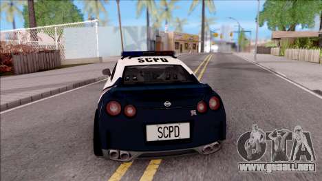 Nissan GT-R 2013 High Speed Police para GTA San Andreas