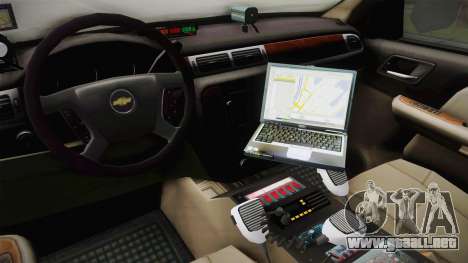 Chevrolet Suburban 2009 Flashpoint para GTA San Andreas