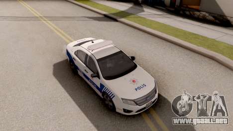 Ford Fusion 2011 Turkish Police para GTA San Andreas