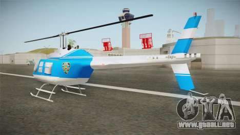Bell 206 NYPD Helicopter para GTA San Andreas